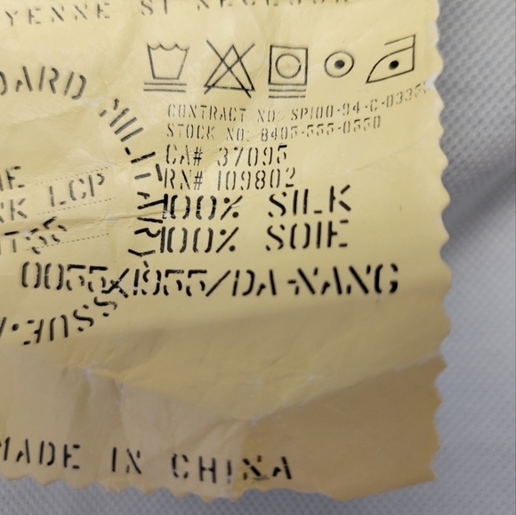 Da-Nang Surplus Vintage ruffled Skirt 100% Silk light blue S - Picture 7 of 8